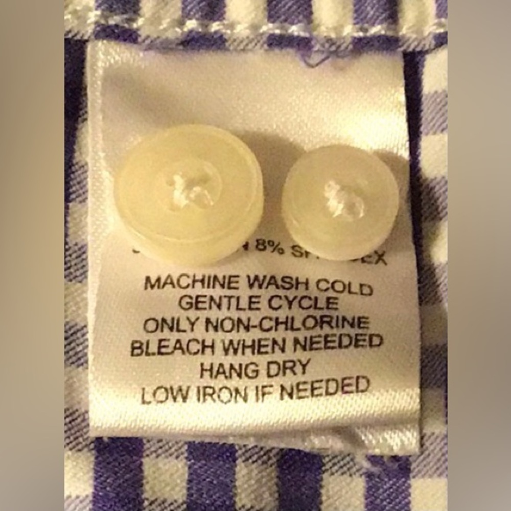 UNTUCKit Blue Check Long Sleeve Button Down - Picture 14 of 14